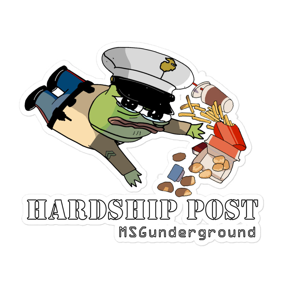 MSGu Hardship Post Sticker