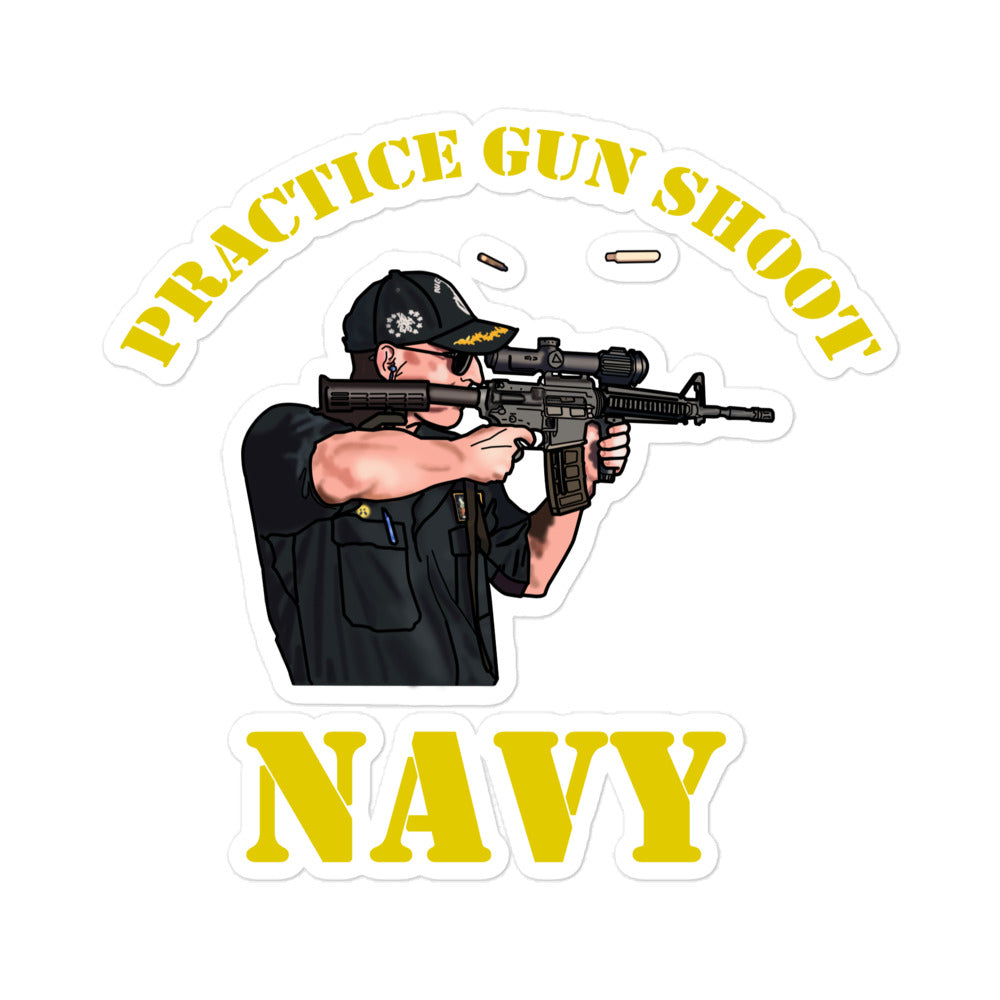 Practice Gun Shoot Sticker 1