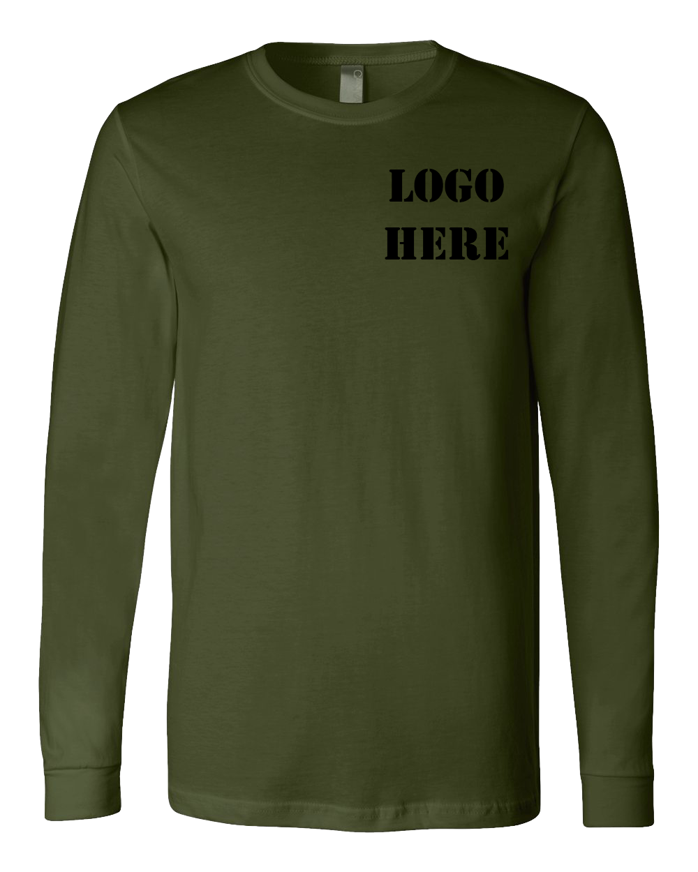 Long Sleeve Olive Drab Dri-Fit T-Shirt