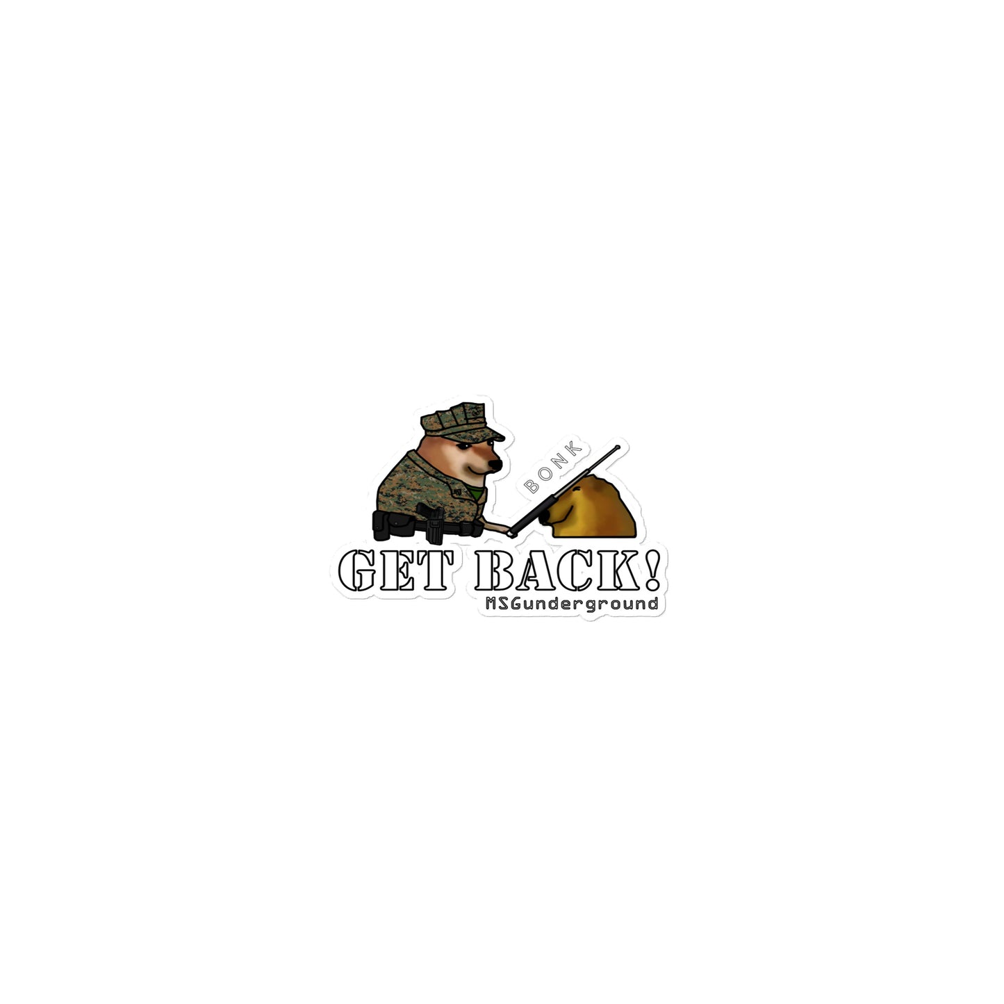 MSGunderground Get Back! Sticker
