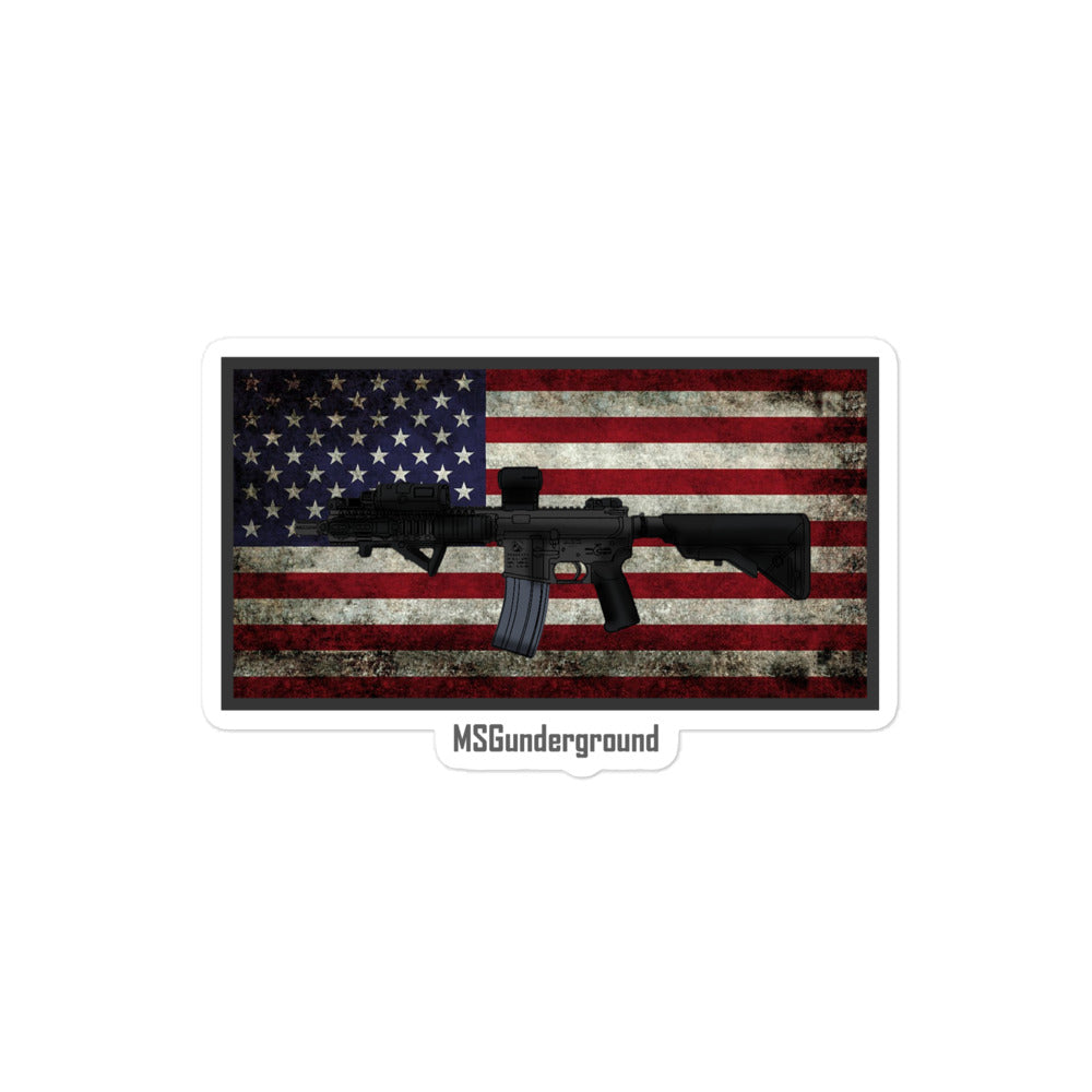 MSGunderground Rifle Sticker
