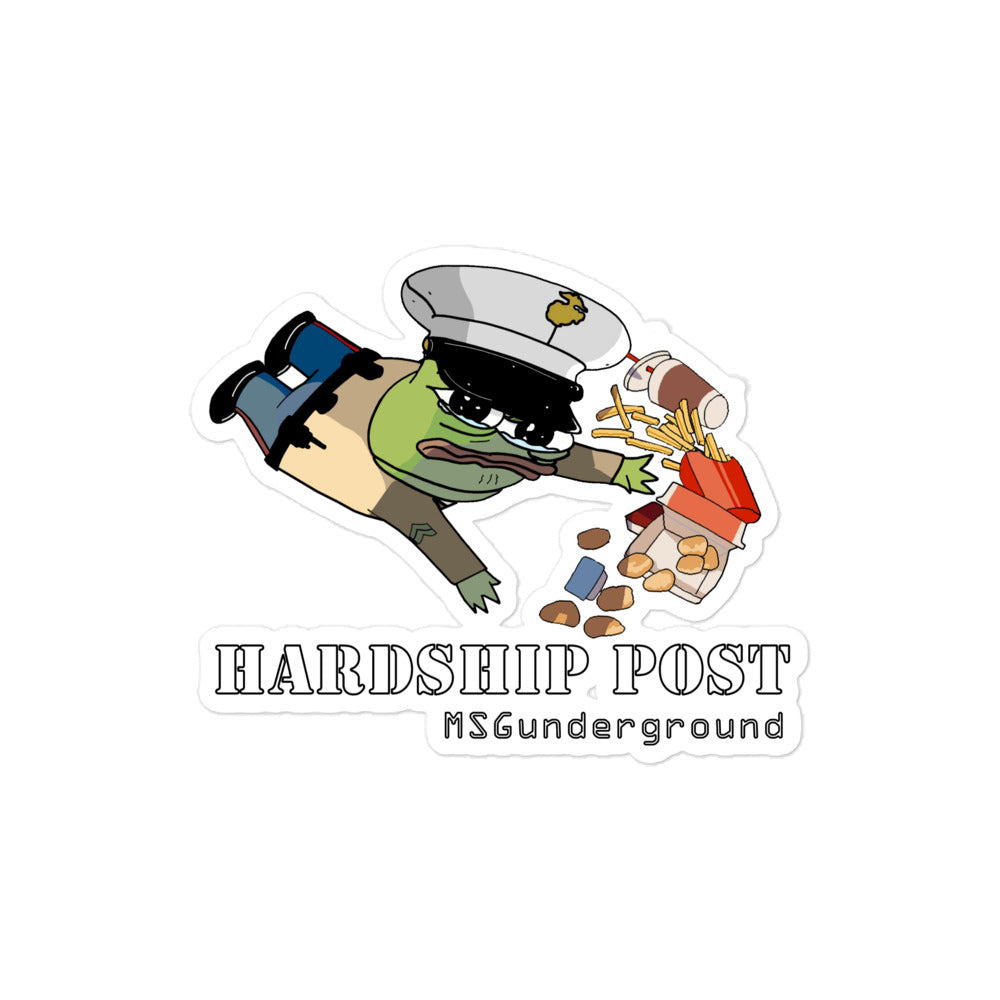 MSGu Hardship Post Sticker