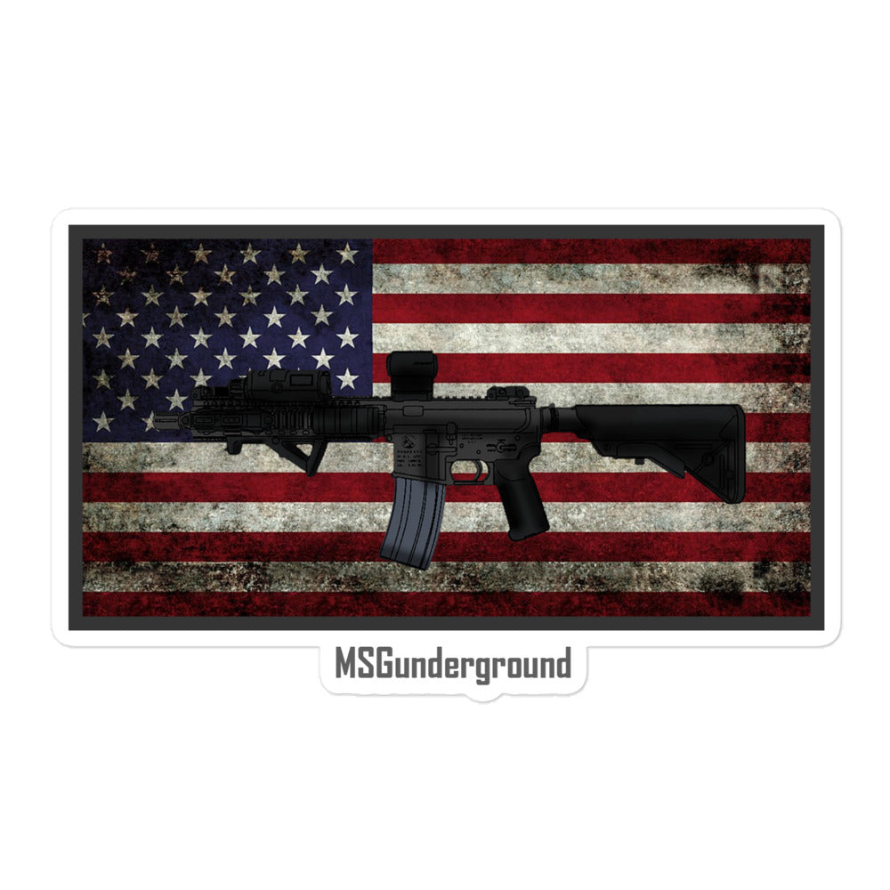 MSGunderground Rifle Sticker