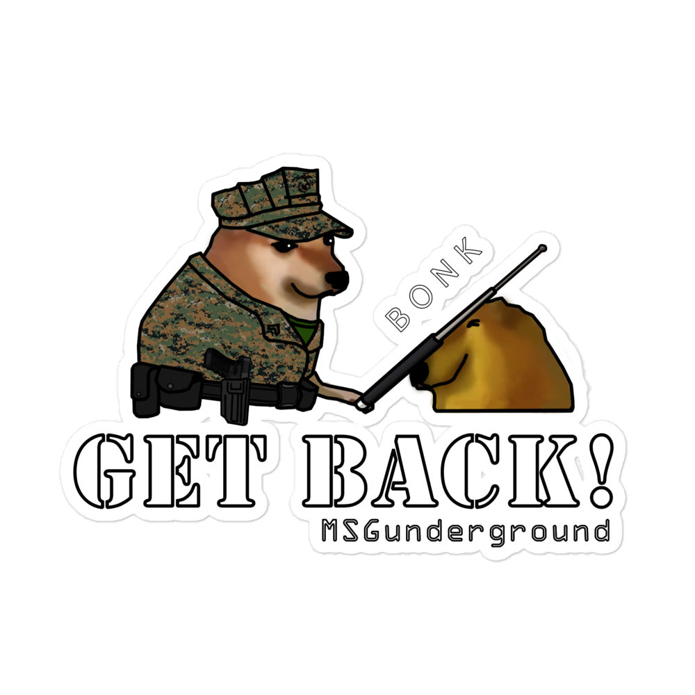 MSGunderground Get Back! Sticker